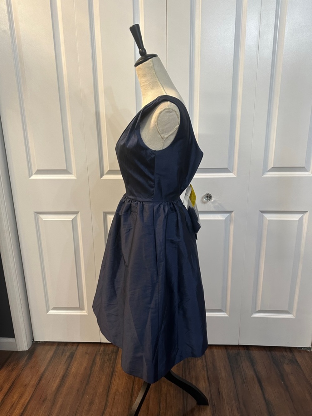 ALFRED SUNG One-Shoulder Navy Party Dress - Picture 5 of 11
